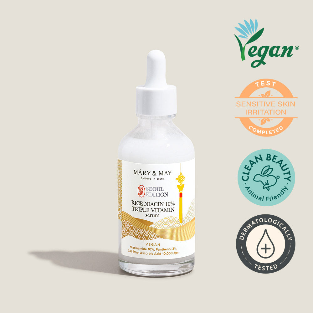 [Mary&May] Idebenone+Blackberry Complex Serum_80ml+[Mary&May] Rice niacin 10% Triple Vitamin Serum 80ml+[Mary&May] Retinol 0.1% Bakuchiol Cica Serum 80ml