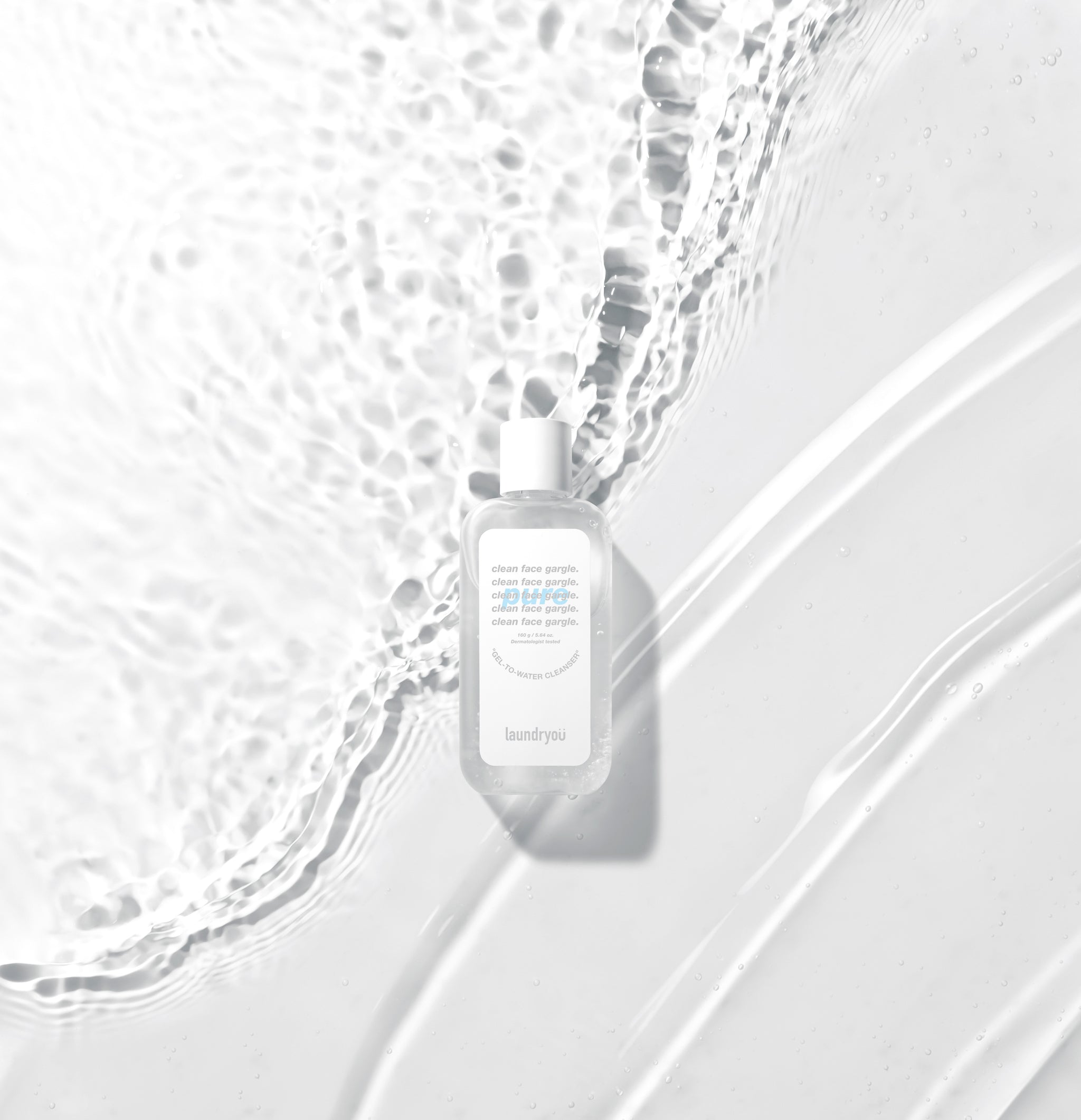 [Laundryou] Clean Face Gargle Gel-to-Foam Cleanser PURE 160g