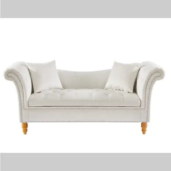 Velvet Ottoman